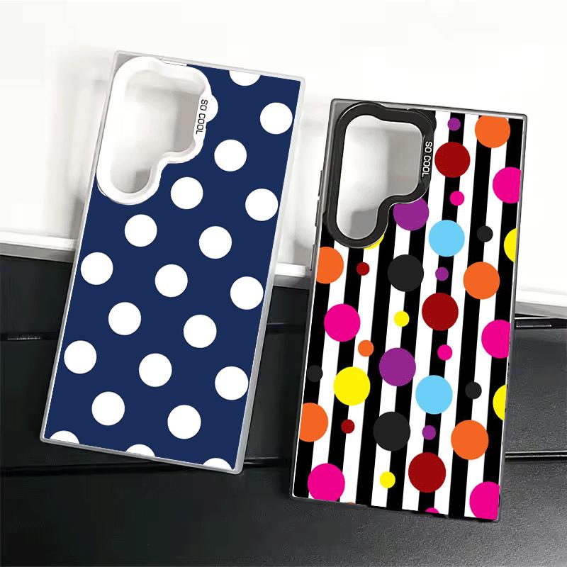 Polka Dots Art Fashion Desgin Shockproof Phone Case for Samsung Galaxy S26 Edge S25 Ultra S24 FE S23 Plus S21 Cover Anti Fall Fu