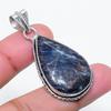 Natural Sodalite Gemstone Handmade 925 Sterling Silver Pendant 1.81" AP-15598