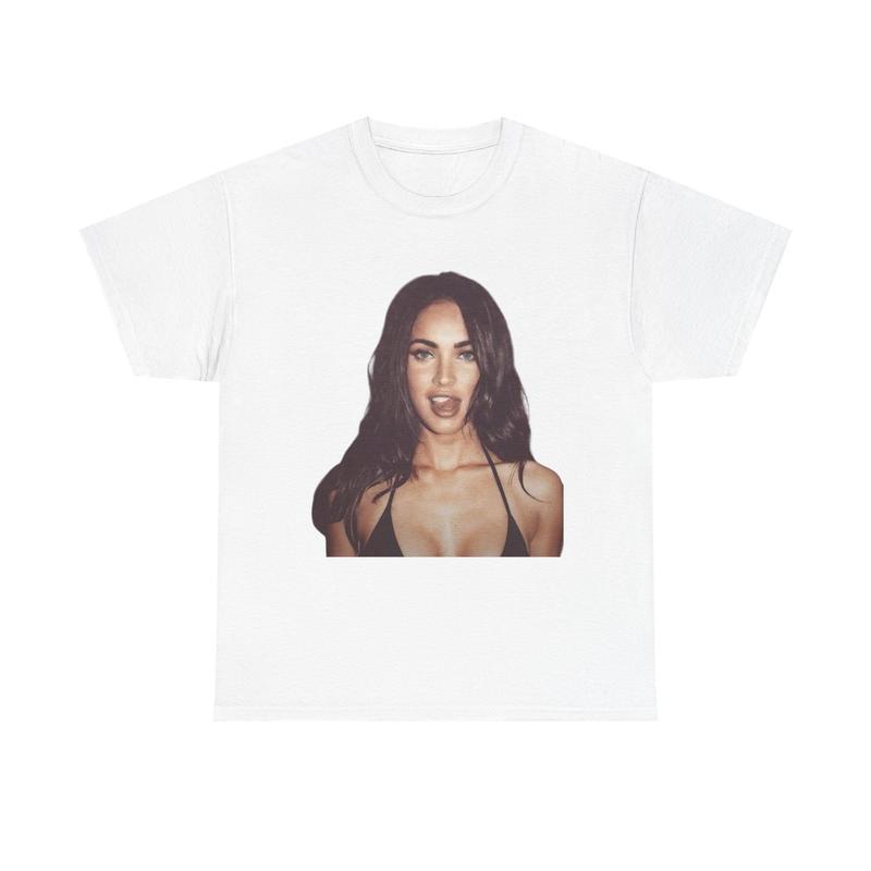 T-shirt Unisexe Megan Fox Coton épais Cadeau Nouveau
