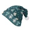 2024 New Double-Sided Plush Velvet Christmas Hat for Adults & Children - Customizable Design