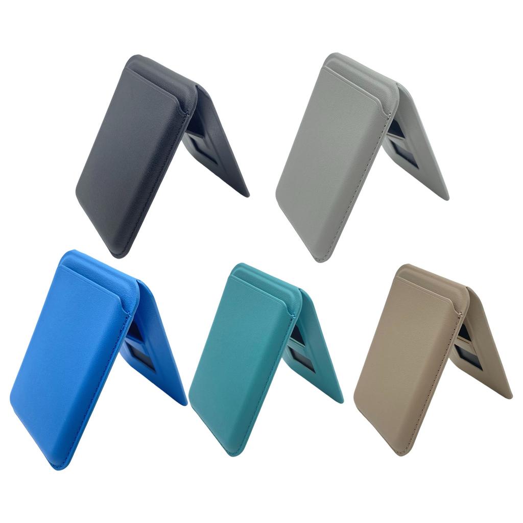 Magnetic Wallet Lightweight Magnetic Phone Wallet Stand Adjustable Leather Magnetic Card Holder Gifts for Women Men