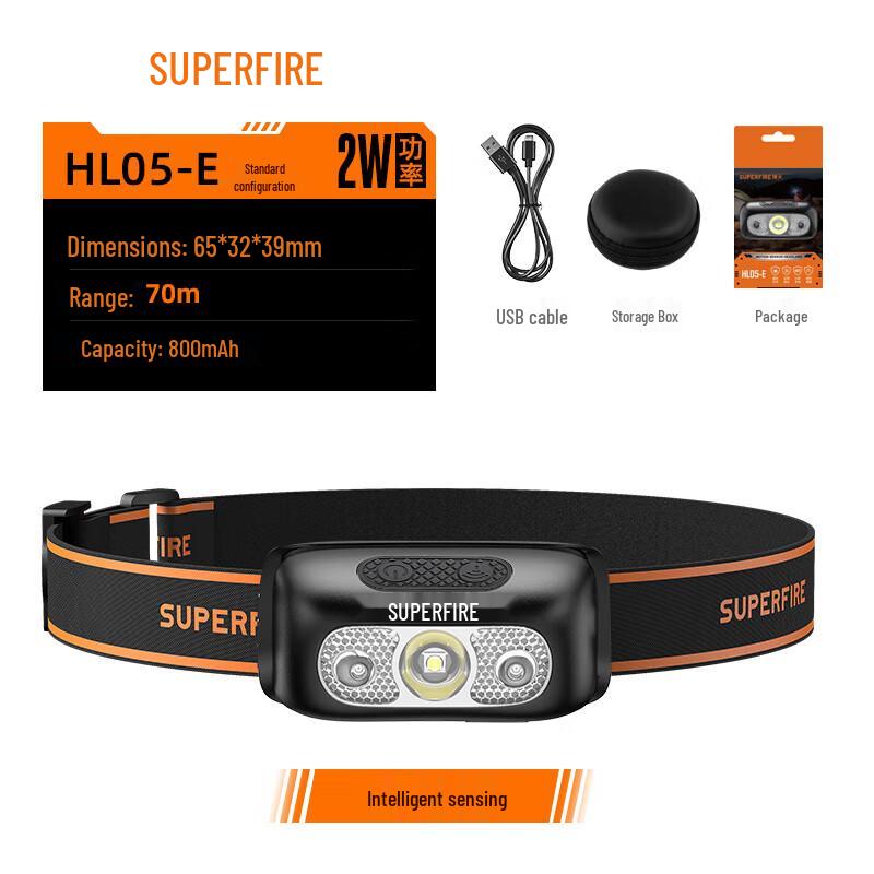 

Shinhuo HL05-E Rechargeable LED Headlamp