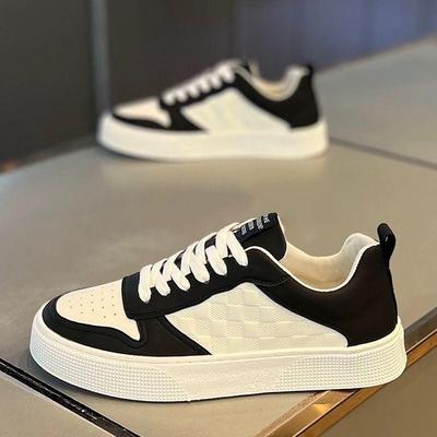 Sommer Herren Neue Atmungsaktive Weiße Schuhe Herren Trendige und Vielseitige Dicksohlige Sportschuhe Freizeitschuhe Board Schuhe Laufschu