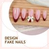 Popular Versatile Resin Bow Nail Art Stickers - Detachable French Wearable Nail Tips