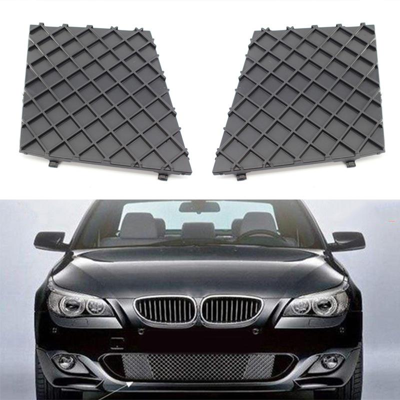 Front L/R Bumper Cover Lower Mesh Grille Grill Trim For BMW E60 E61 M Sport Plastic Grilles New