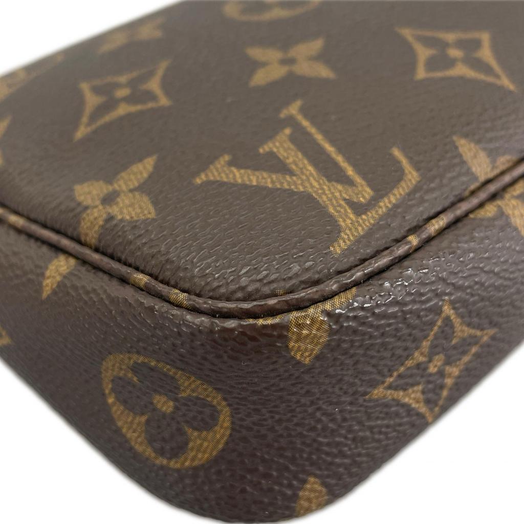 LOUIS VUITTON Pochette Accessoires M51980 Pouch Brown Women used