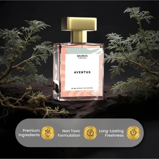Arabian Aroma Aventus Unisex-Parfüm | Langanhaltender Duft für Männer und Frauen | Fruchtige, süße, ledrige, moschusartige und zitronige Noten