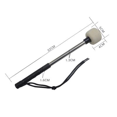 1Pcs Bass Drum Mallet Felt Head Percussion Mallets Timpani Sticks With Stainless Steel Handle