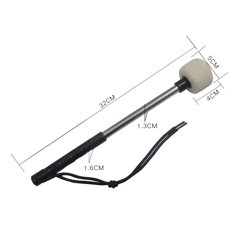 

1Pcs Bass Drum Mallet Felt Head Percussion Mallets Timpani Sticks With Stainless Steel Handle