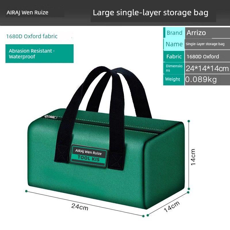 

Arrizo Tool Kit Durable Wood Electrician Special Portable Multi-Function Maintenance Installation Canvas Storage Bag Single-layer storage square bag