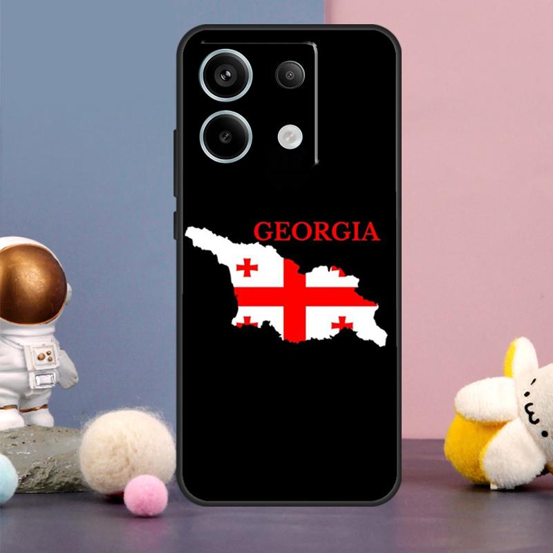 Georgia Flag Case For Xiaomi Redmi 13C 12 12C 9C 10C Redmi Note 11 12 13 Pro 9 10 10S 11S 12S Back Cover