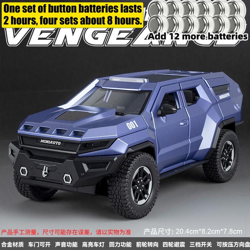 1:24 Rezvani Motors Vengeance Amerikanischer Premium Gepanzertes Geländewagen SUV Legierung Metall Druckguss Modellauto Simulation Miniatur Urlaub