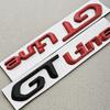 Emblème Logo GT Line Métal Noir Rouge 3D Badge Coffre Voiture Pour Peugeot 208 2008 205 508 5008 207 408 308 3008 GT Autocollant Accessoires