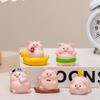 Creative Holiday Leisure Piggy Cartoon Figurine Handcrafted Toy Car Decorative Item for Tabletop Decoration, A Soothing Decorative Item.