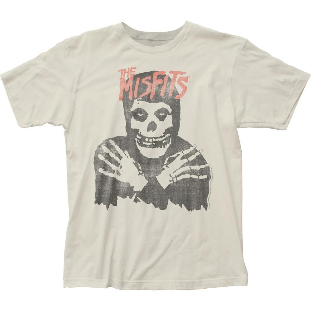 The Misfits Classic Skull Mens T Shirt Music Classic Concert Band Tee Natural Unisex T-Shirt M