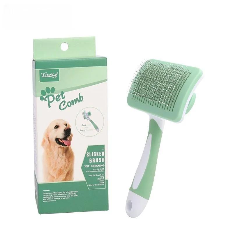 1pcs Pet Hair Removal Comb Undercoat Hair Removal Slicker Brush For Dog And Cat Grooming Tool Pet Cleaning Supplies