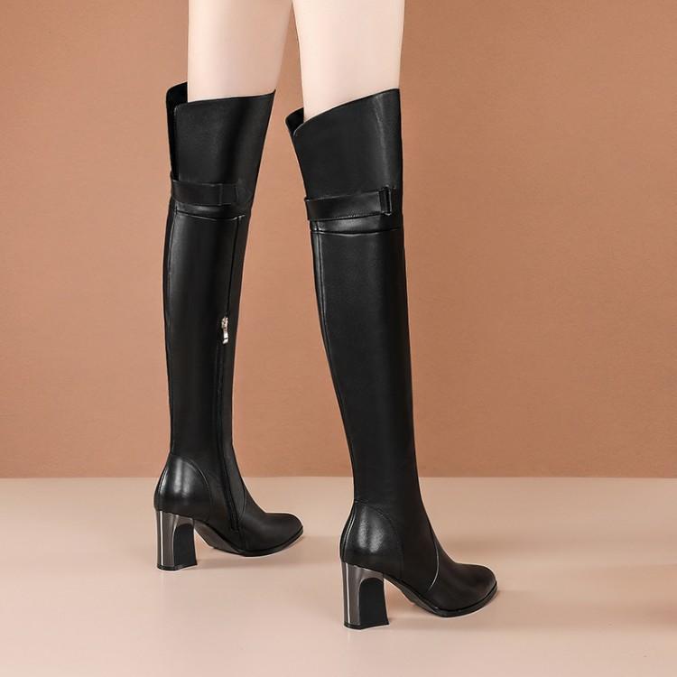 

New Fashion Coarse Heel High Heel Women s Boots
