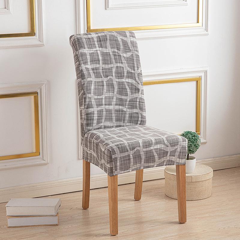 Printed Christmas Day Elastic Chair Cover Household One-Piece Half-Pack Stool Cover Hotel Dining Table Chair Cover
