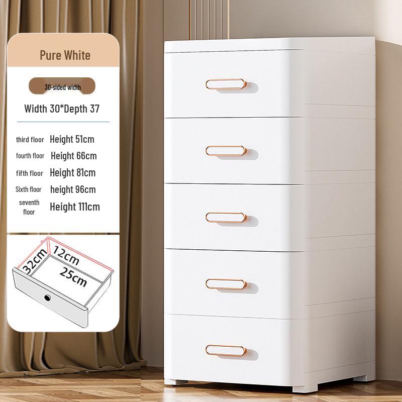 Thickened Drawer Storage Cabinet: Versatile Under-Desk, Living Room & Bedroom Organizer