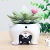 Pot Cute Animal Flower Er Flowerpot Garden Decor Bonsai Pots Birthday Gift