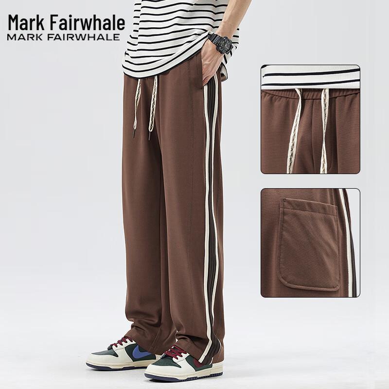 Mark Fairwhale Men's Autumn/Winter Straight-Leg Drawstring Joggers