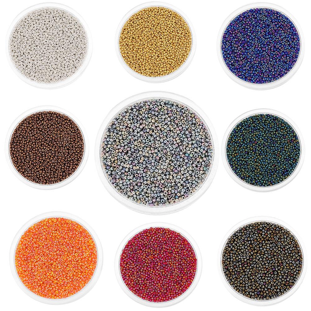 1800ks/šarže 2mm Charm České skleněné perličky Malé Miyuki Delica korálky Nálezy pro DIY Náramek Náhrdelník Potřeby pro výrobu šperků