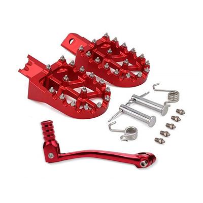 Cnc Voetsteunen Voetsteunen + Opvouwbare Schakelhendel Voor Crf50 Xr50 Pw50 Pw80 Klx110 Ttr50 Dirt Bike Pit Bike