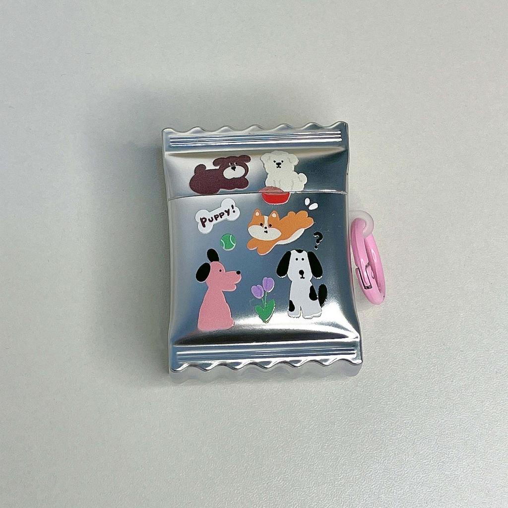 Cartoon Dog Silver Earphone Case For Apple Airpod 3 1 Pro 2nd 2 Wireless Bluetooth Charging Box Puppy Cute Headset Cover Capa