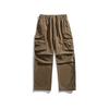 Spring and autumn new men's overalls retro straight casual pants outdoor mountain multi-pocket hiking pants