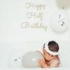 Children's Room 100-Day Birthday Wooden Decorations and Photo Props, Ins Style