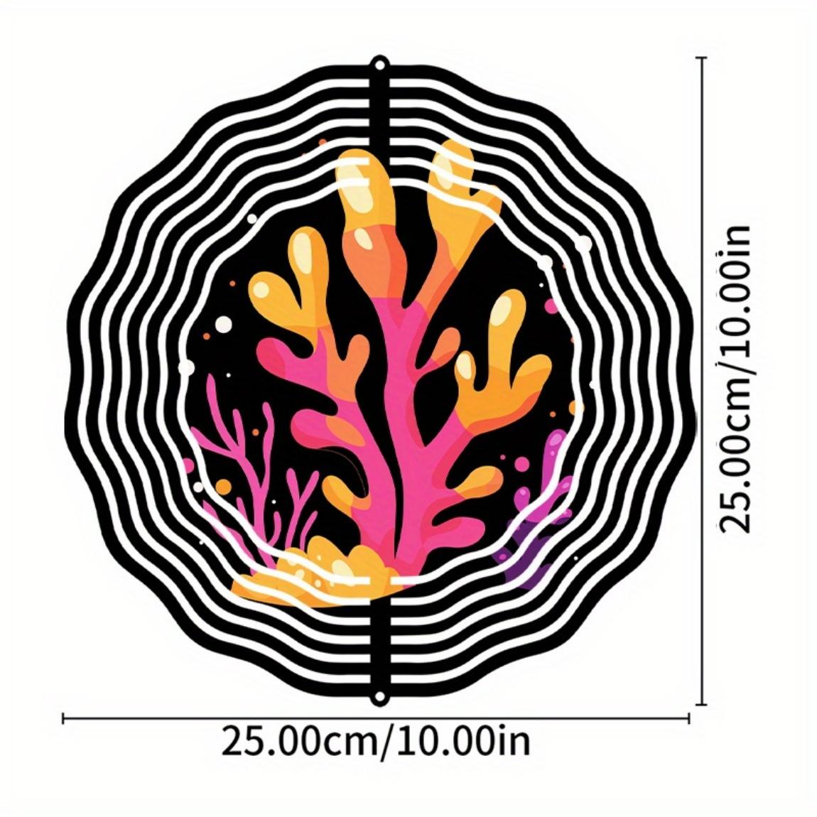 

Vibrant Orange and Pink Coral Wind Chime with 360 Rotation Hook Artistic Garden Decor for Spring Summer Ideal Gift for Friends Family 01A