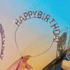 Headbands Happy Birthday Hair Hoop Hairbands Fashion Hair Accessories Rhinestone Girls Kids Women Crowns