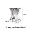 Stainless Steel Display Stand Cafeteria Display Tea Break Dessert Display Wedding Banquet and Cocktail Party Decorations Molds
