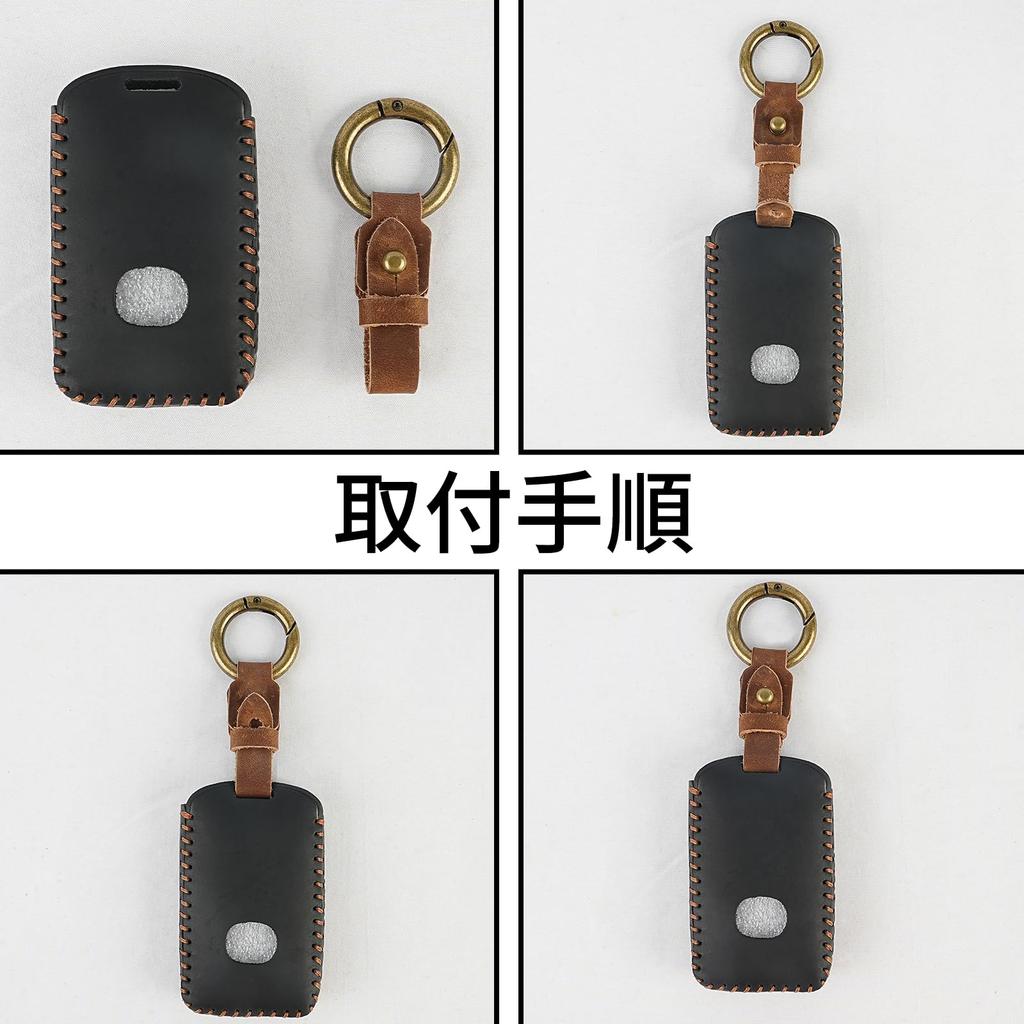 [COM4SPORT] Mazda Key Case, Genuine Leather CX-80 CX30 CX-8 CX5 MX30 CX60 Roadster Key