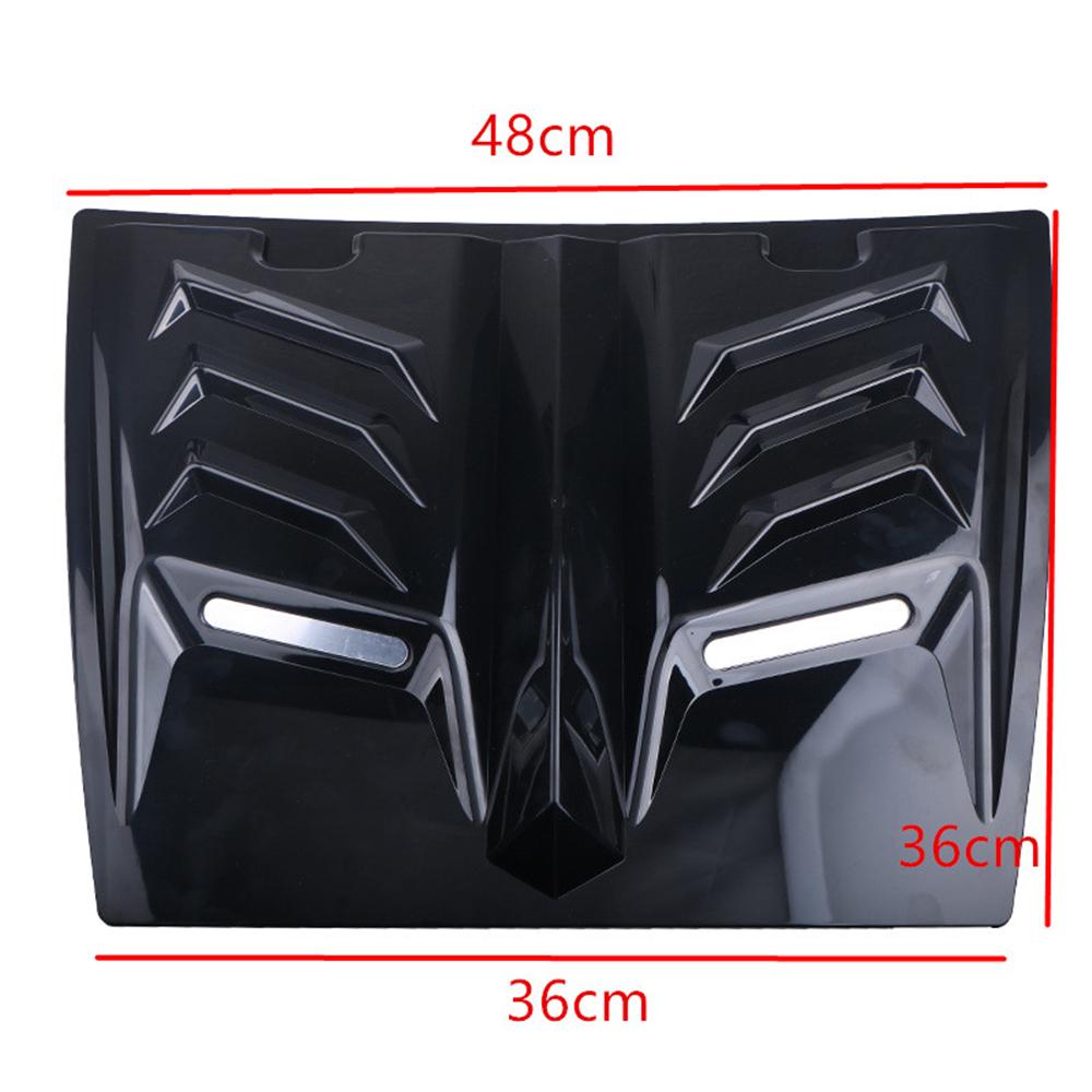 Glossy Black Universal Car Exterior Hood Vent Scoop Cover Air Intake Grille Inle