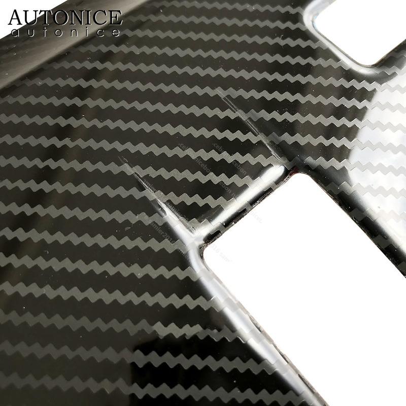 Carbon Fiber Color Steel Gear Panel Decorator Cover Fit for Isuzu D-MAX Mu-X DMAX MuX RHD 2015 2016 2017 2018