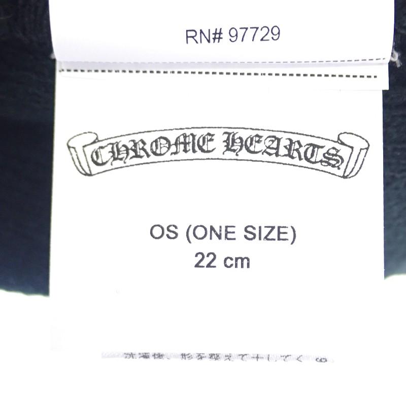 CHROME HEARTS Strickmütze schwarz Acryl Herren
