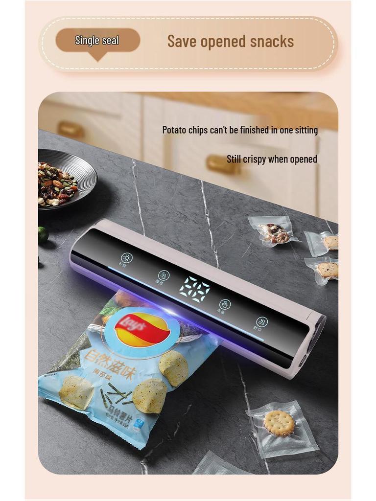 Automatic Vacuum Sealer - Portable Freshness Lock for Home