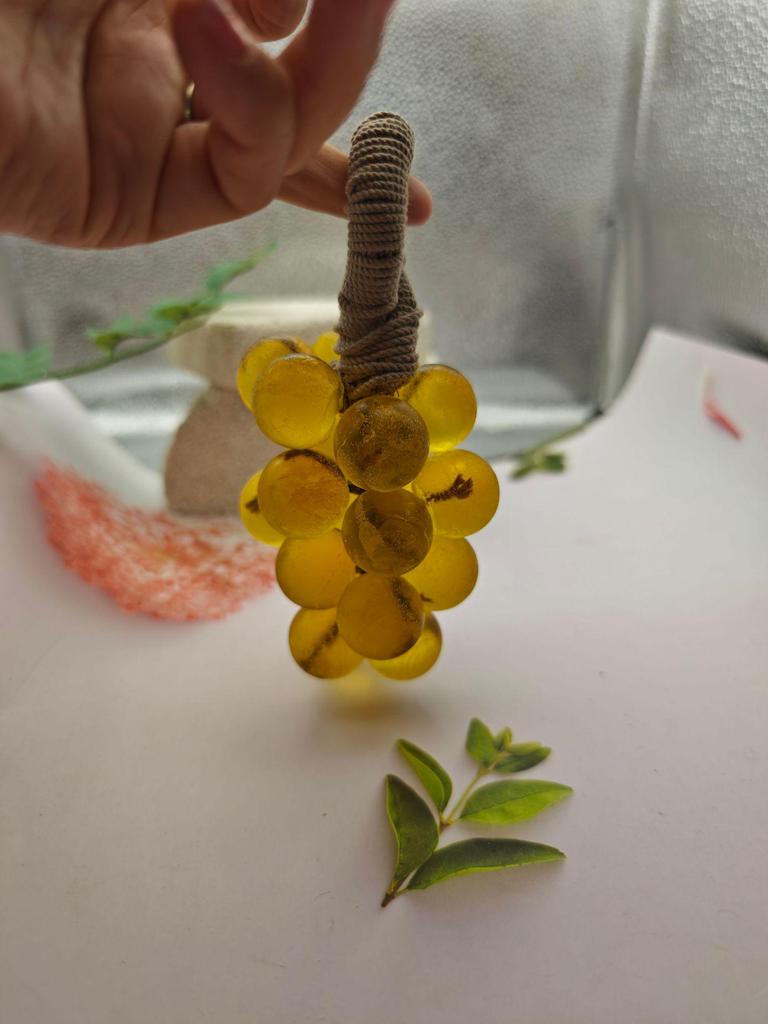 Handmade Crystal Grape Scented Soap String: Long-Lasting Fragrance for Home and Hand Washing