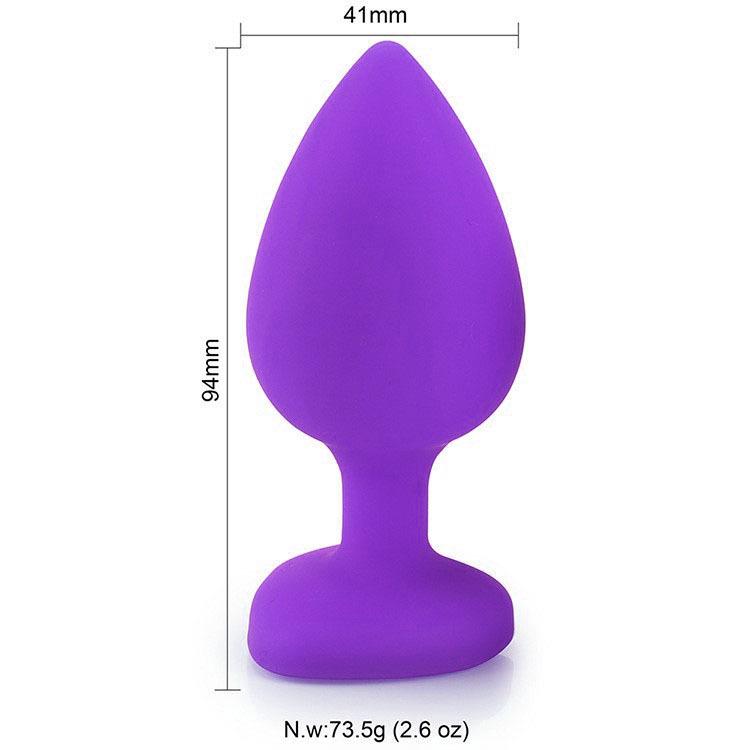 Heart-Shaped Silicone Anal Plug – Adult Erotic Toy & Dilator