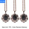 European and American retro personalized fashion hollow lace natural crystal stone water drop pendant green aventurine necklace jewelry
