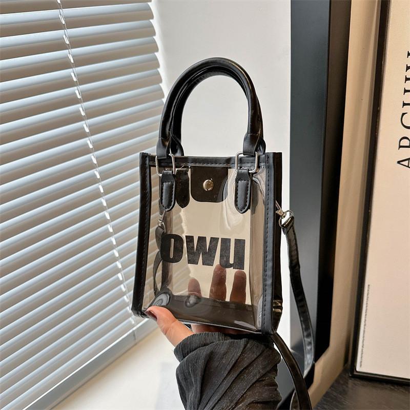 Stylish Large Capacity Pvc Shoulder Bag Trendy Clear Purse For Women 2024 New