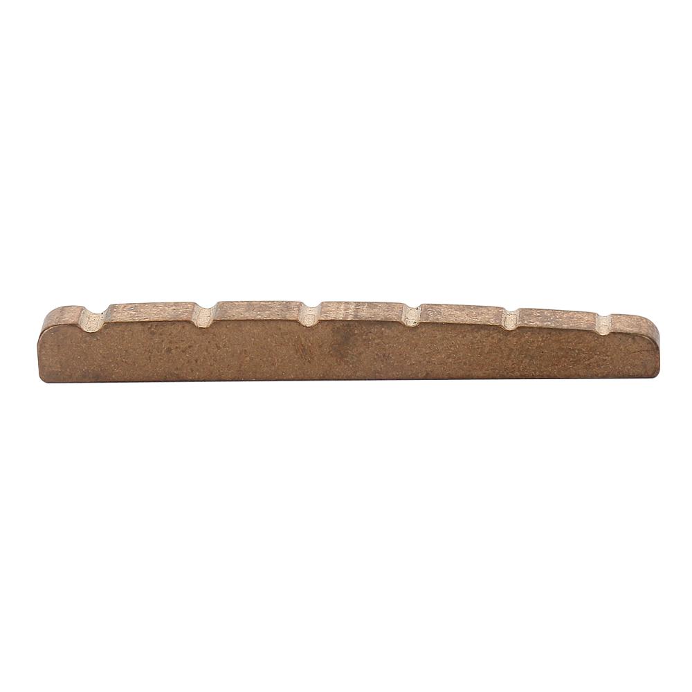 6-saitige Messing-Gitarren-Sattel mit Schlitzen 42mm Für Gitarren im Strat Tele Stil