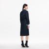 VEROMODA Detachable Collar & Cuff Denim Midi Dress