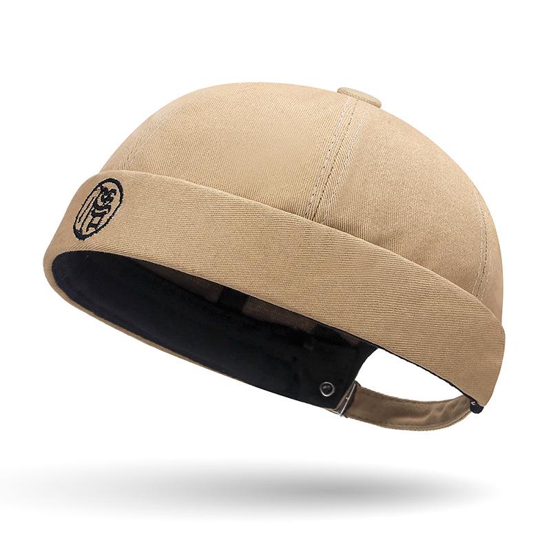 Brättlös melonkeps: Retro Broderad Unisex Street Fashion Hatt
