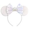 Trip Mickey Ears Headband For Girls Women Sequin Castle 5"Bow Hairband Festival Party Cosplay DIY Hair Accessories