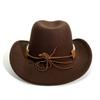 Woolen Sun Protection Knight Hat Breathable Tibetan Hat Fisherman Cap Western Cowboy Cap  Women