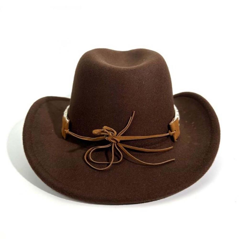 Woolen Sun Protection Knight Hat Breathable Tibetan Hat Fisherman Cap Western Cowboy Cap Women
