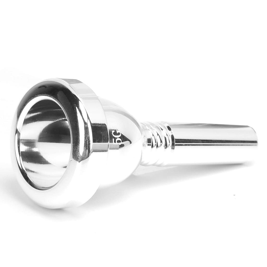 Tenor Trombone Mouthpiece, Wear-Resistant, for Practice and Performance (Silver)