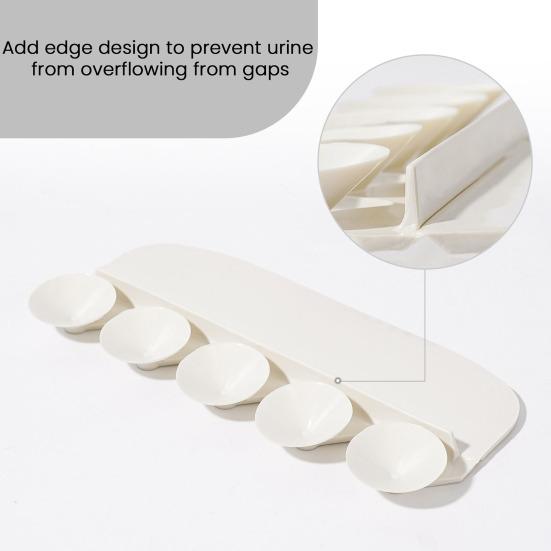 Záchodová zástěra pro muže a chlapce Univerzální deflektor moče se silnými přísavkami, opakovaně použitelný PVC štít na toaletní sedátko